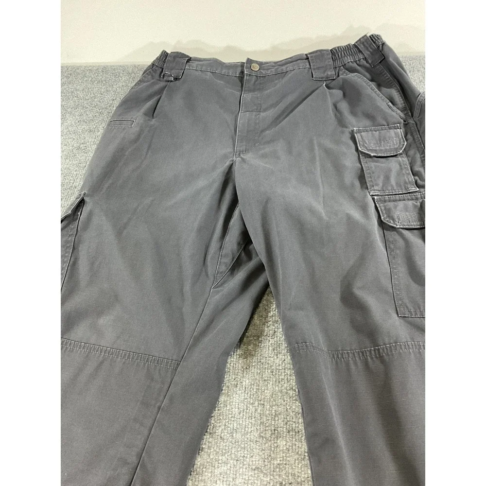5.11 Tactical Pants Mens 38x35 Gray Cargo Utility Ripstop Workwear Outdoor Hikin